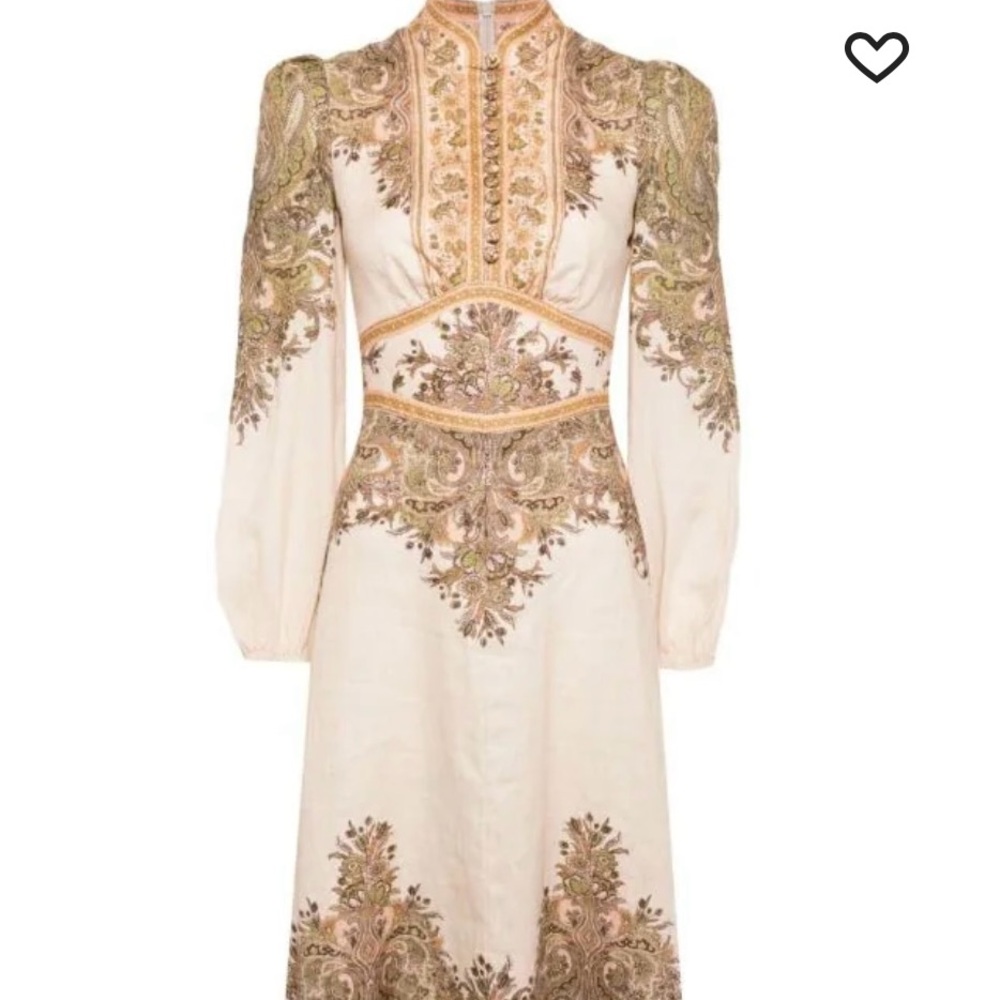 Zimmerman natura midi dress